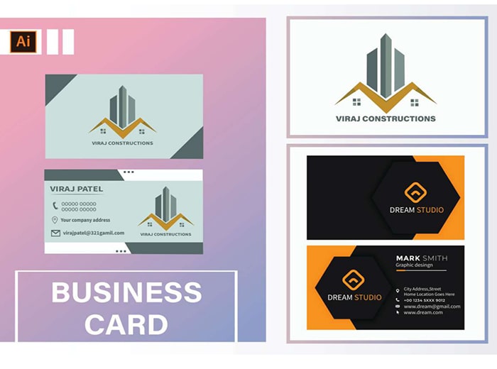 AI Image LOGO DESIGN CARD Visiting Design