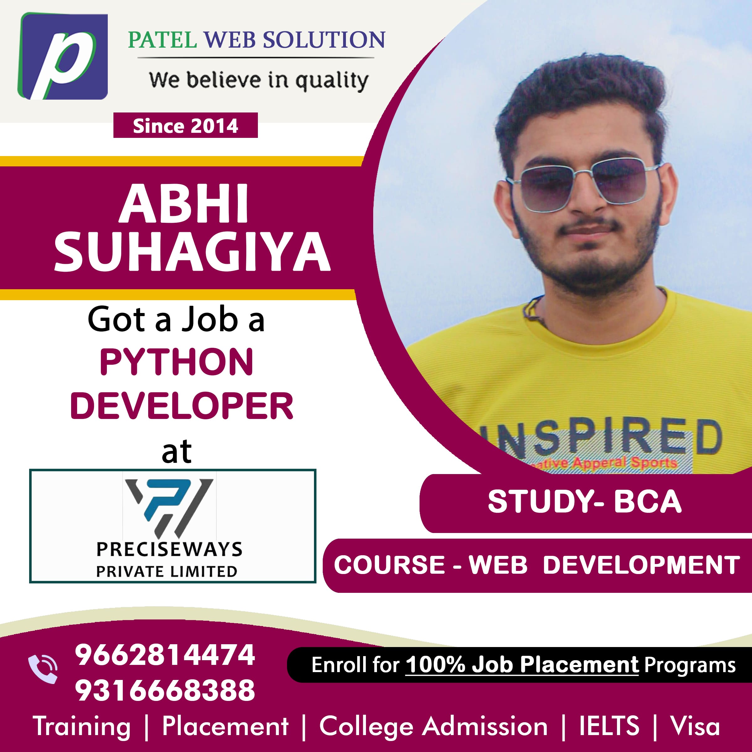 Abhi Suhagiya Python Job Placement