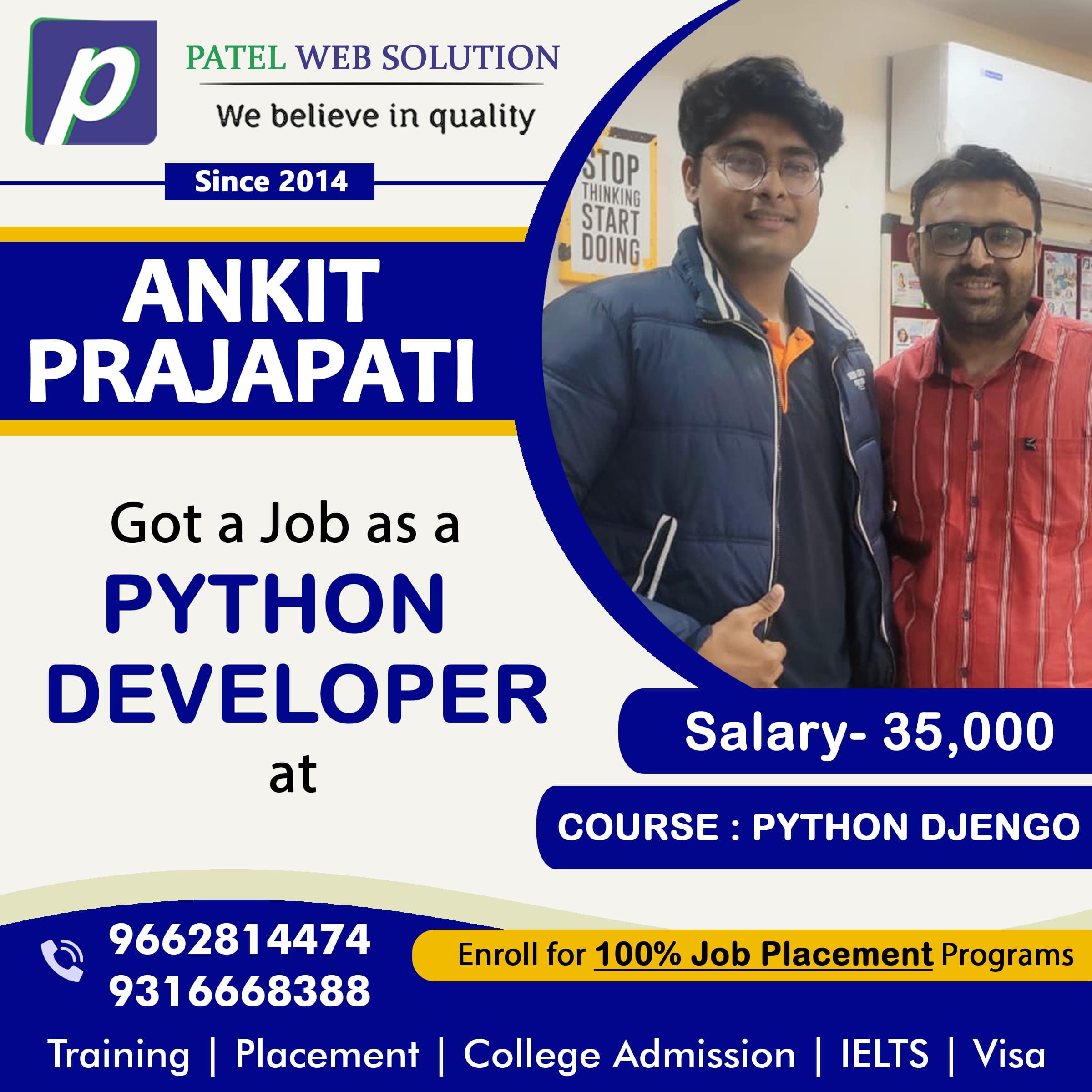 Ankit Prajapati Python Job Placement