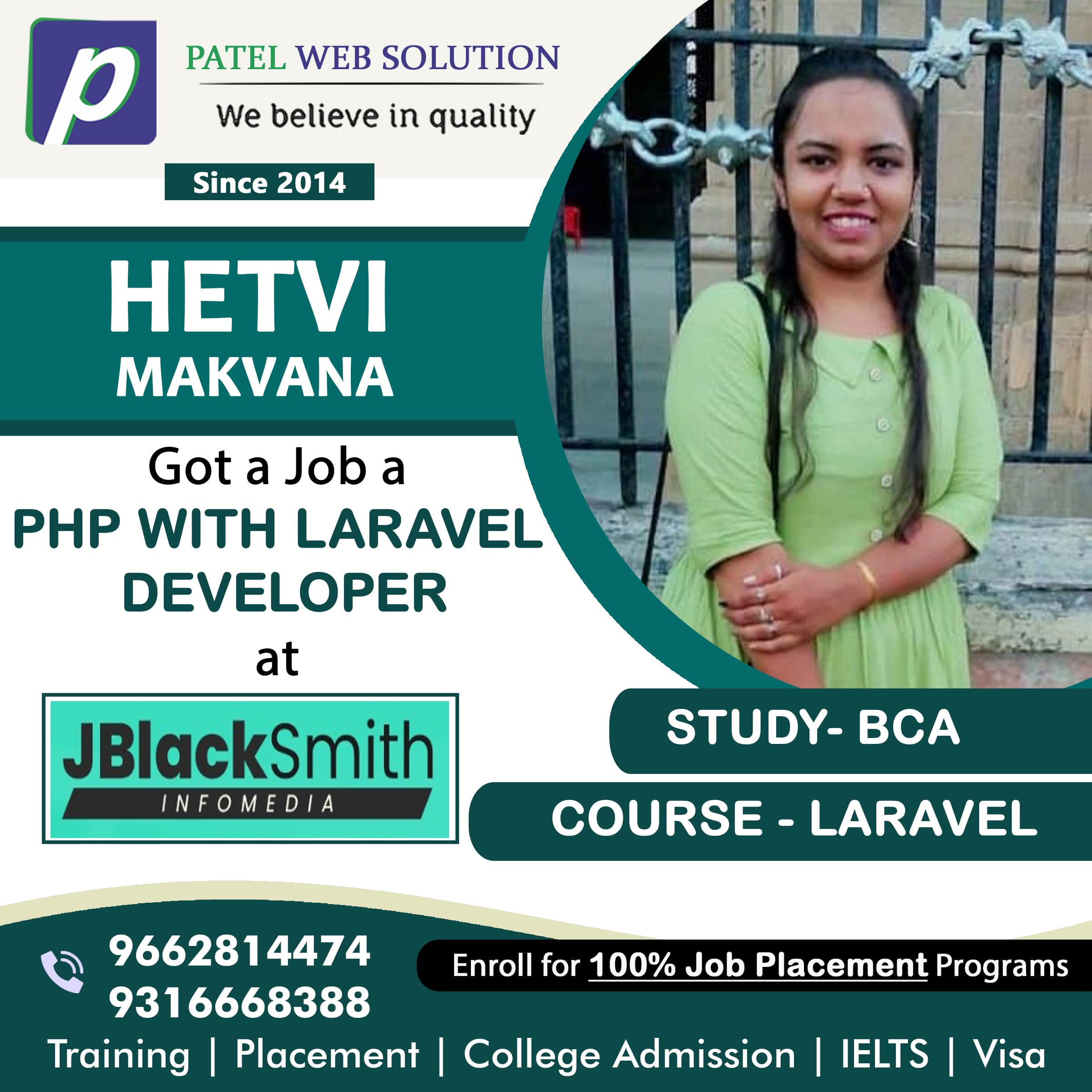 Hetvi Makwana Php Larawel Placement