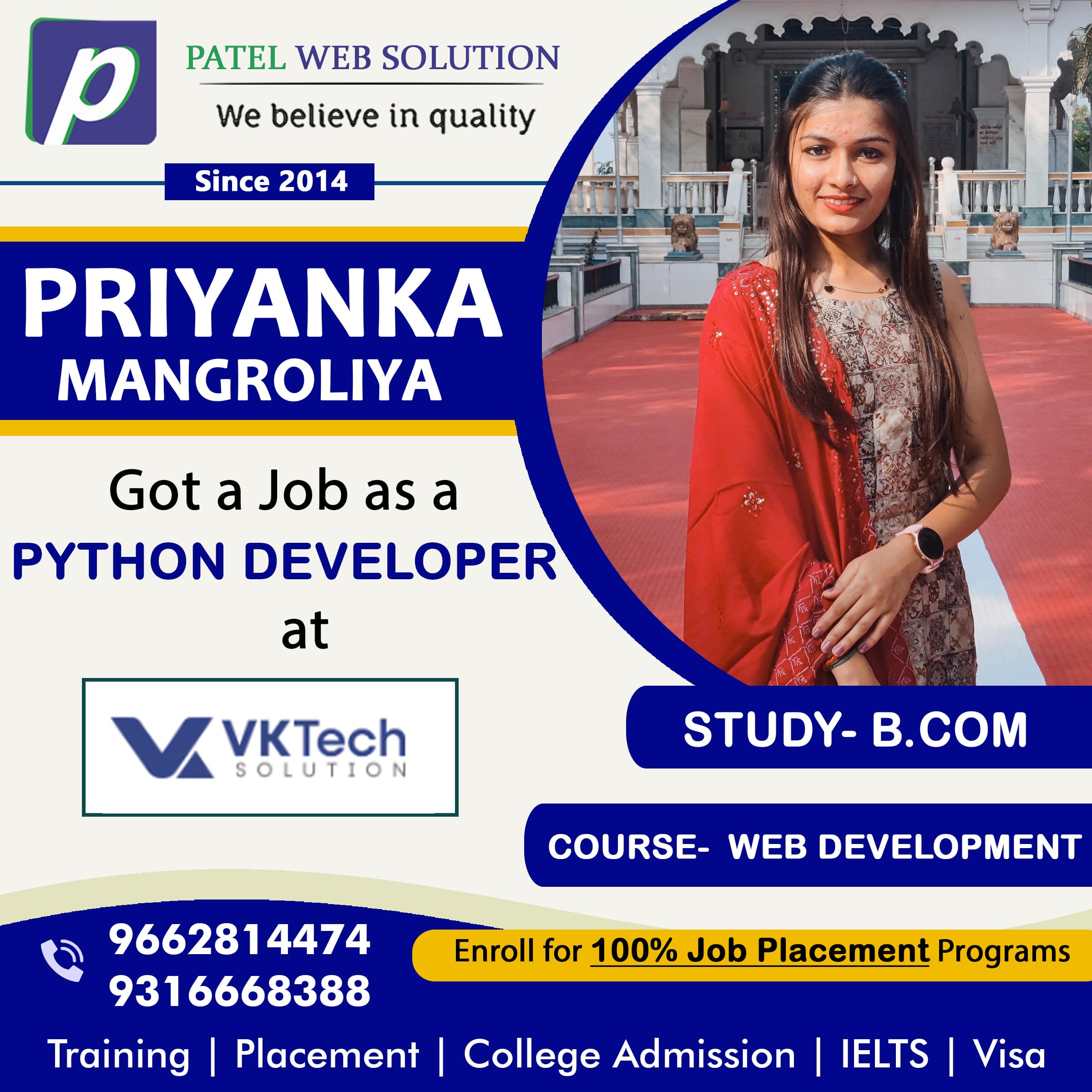 Priyanka Python Job Placement